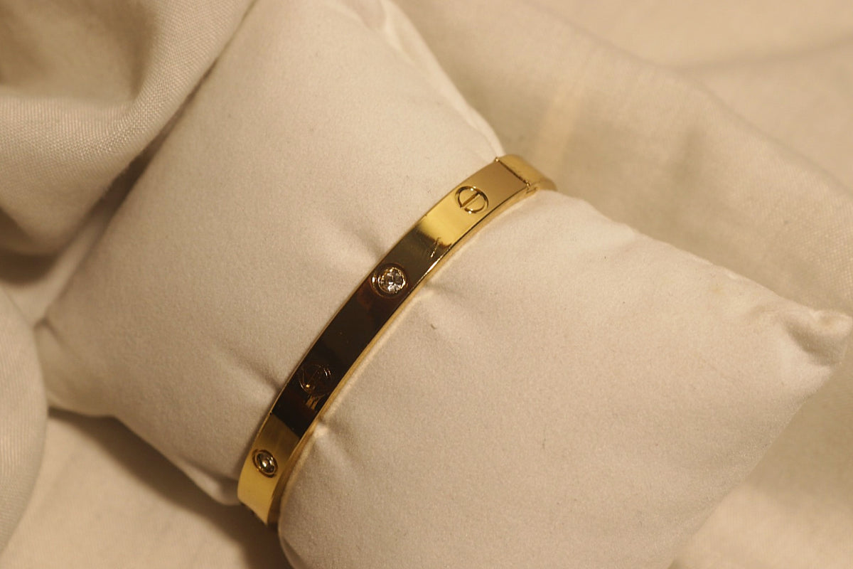 Sleek Crystal Bangle