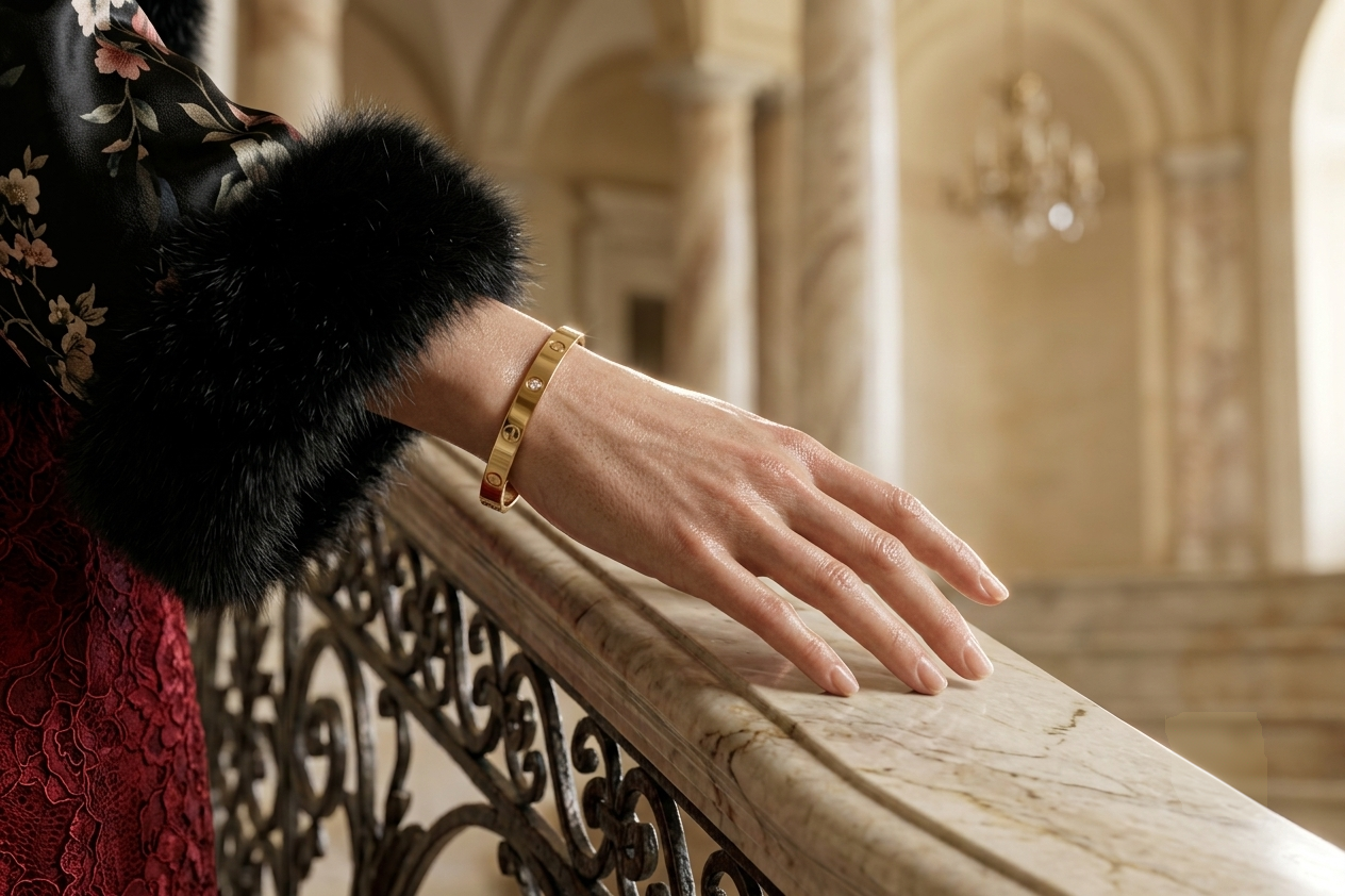 Sleek Crystal Bangle